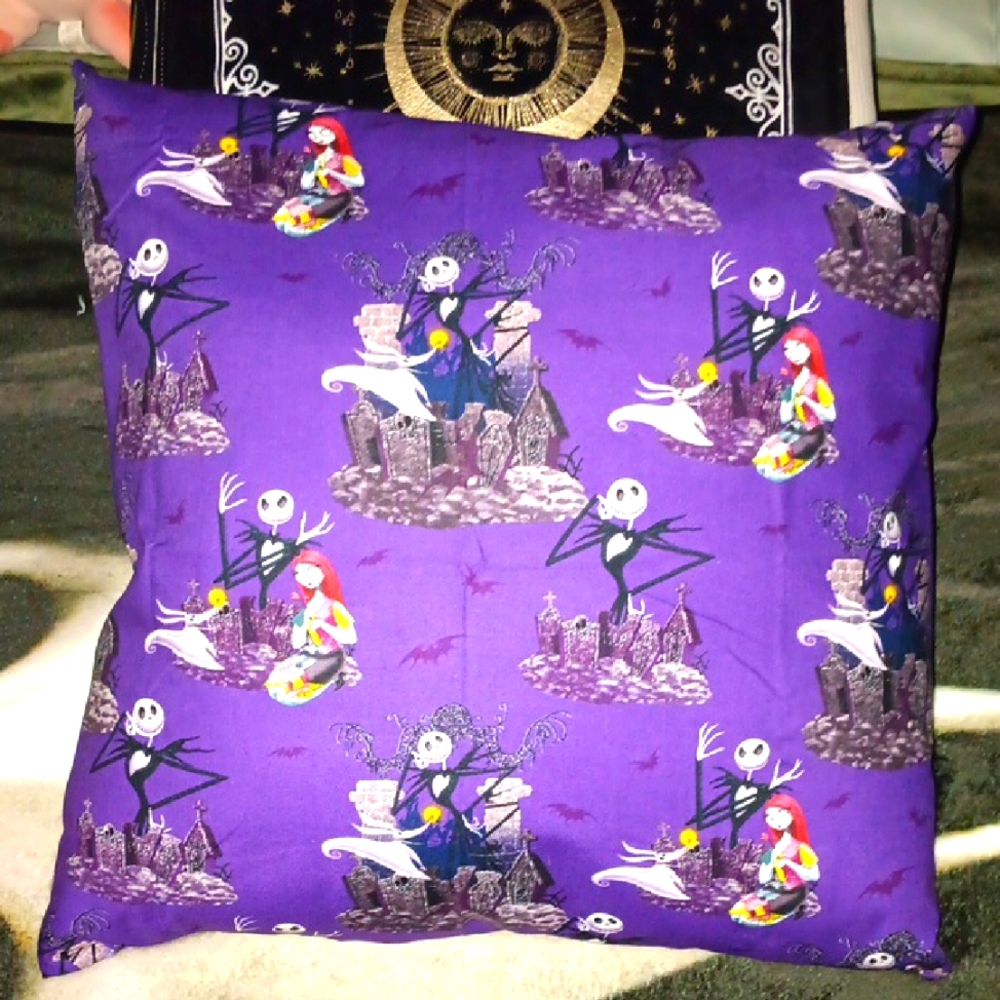 Nightmare Before Christmas Throw Pillow-Handcrafted
